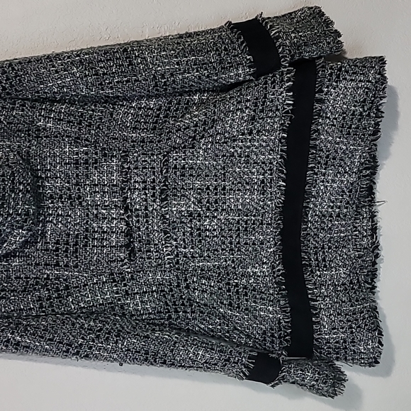 Guess Los Angeles Tweed Black, Gray & White Pea Coat Sz. M - Picture 9 of 10